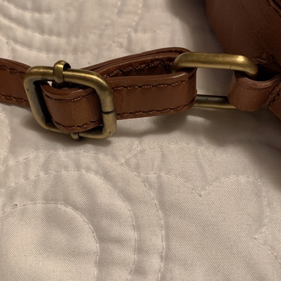 Born Angelo Dome Carmel Leather Crossbody - Picture 13 of 15